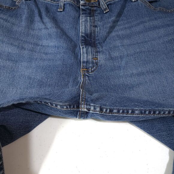 Bootcut High Rise Jeans 46x30 Mens Relaxed Fit Stretch Comfort Med Wash Western - Picture 13 of 16